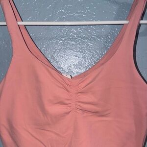 Lululemon Athletica Blush Ruched Tank Top